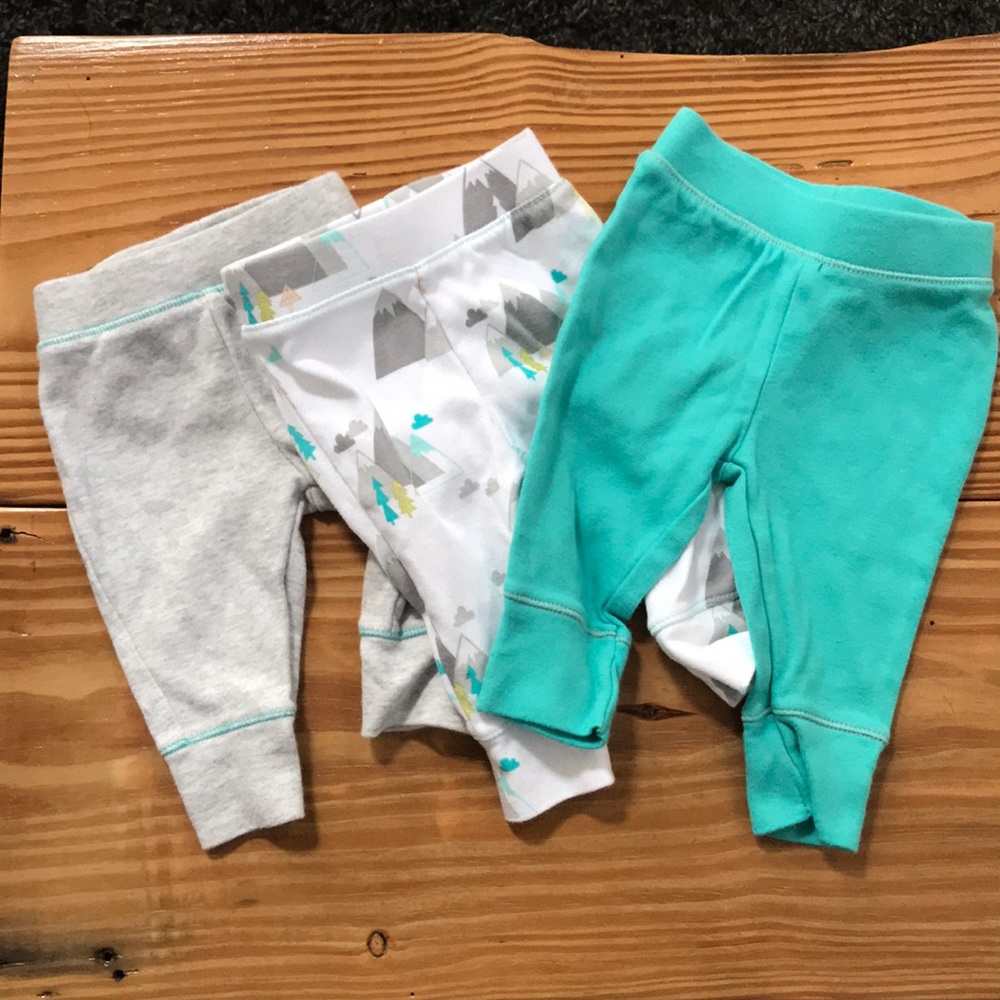 3 pants 0-3 month - cloud island baby pants